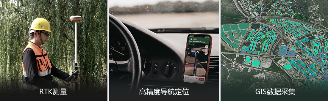 適用于RTK測(cè)量、高精度導(dǎo)航定位、GIS數(shù)據(jù)采集
